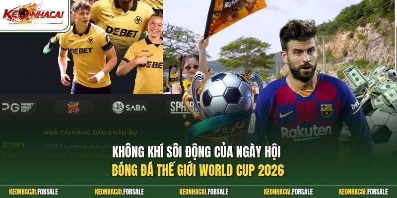 Không khí sôi động của ngày hội bóng đá thế giới World Cup 2026.